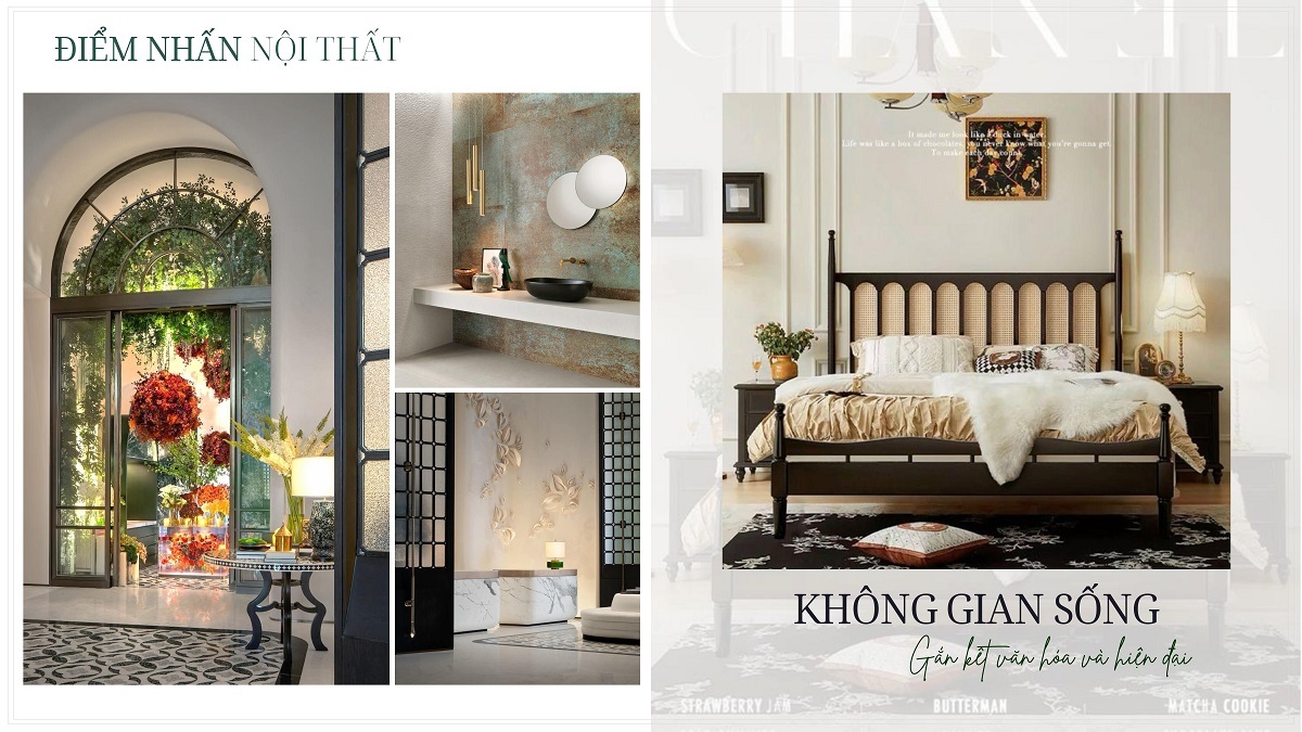 Không gian nội thất sang trọng tại duplex Rivea Hanoi Hoàng Mai