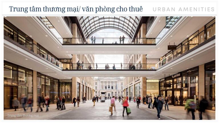 Trung tâm thương mại tại khu Shophouse Rivea Hanoi Hoàng Mai