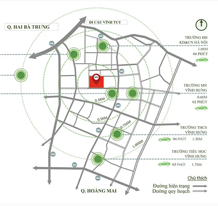 Vị trí Rivea Hanoi Dương Văn Bé
